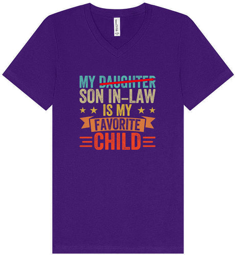 Son in Law is My Favorite Unisex V-Neck Shirt