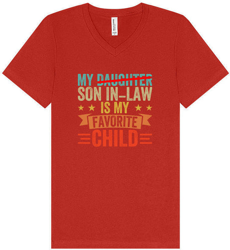 Son in Law is My Favorite Unisex V-Neck Shirt