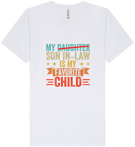Son in Law is My Favorite Unisex V-Neck Shirt