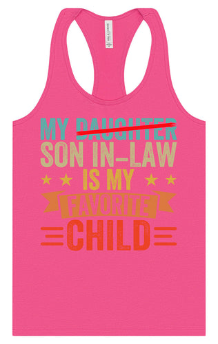Son in Law is My Favorite Women's Racerback Tank