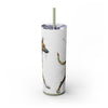Skinny Tumbler with Straw – 20 oz Stainless Steel Cup