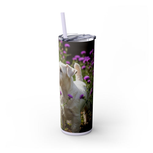 Skinny Tumbler with Straw – 20 oz Stainless Steel Cup