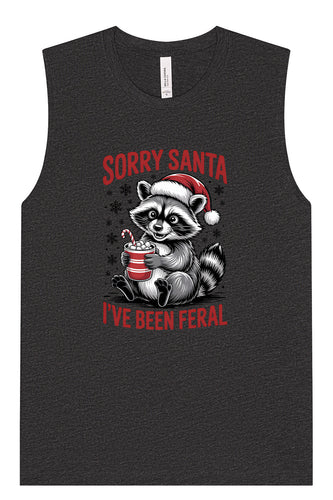 Sorry Santa I've Been Feral Muscle Tank