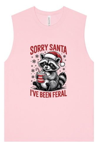Sorry Santa I've Been Feral Muscle Tank