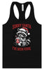 Sorry Santa I've Been Feral Women's Racerback Tank