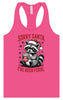 Sorry Santa I've Been Feral Women's Racerback Tank