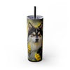 Skinny Tumbler with Straw – 20 oz Stainless Steel Cup