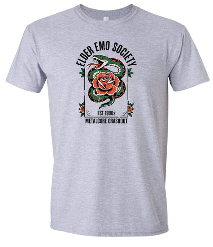 Elder Emo Society Adult Gildan Soft Shirt