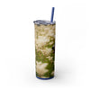 Skinny Tumbler with Straw – 20 oz Stainless Steel Cup