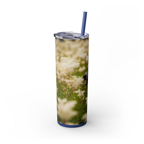 Skinny Tumbler with Straw – 20 oz Stainless Steel Cup