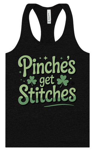 Pinches Get Stitches Women's Racerback Tank