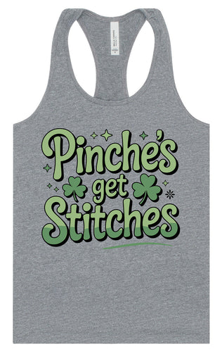 Pinches Get Stitches Women's Racerback Tank
