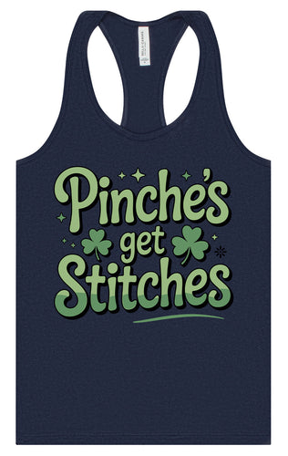 Pinches Get Stitches Women's Racerback Tank
