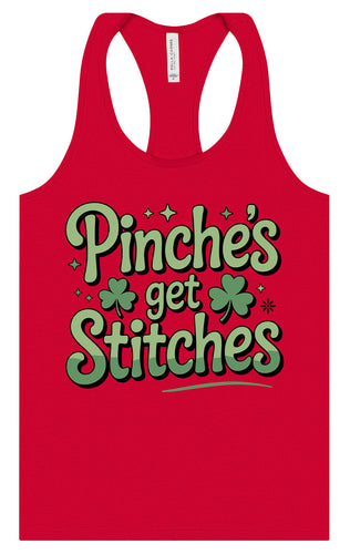 Pinches Get Stitches Women's Racerback Tank