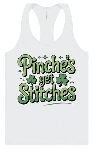 Pinches Get Stitches Women's Racerback Tank