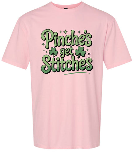 Pinches Get Stitches Adult Gildan Soft Shirt