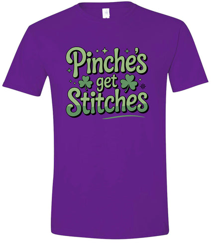 Pinches Get Stitches Adult Gildan Soft Shirt