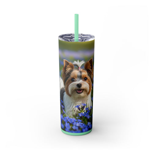 Skinny Tumbler with Straw – 20 oz Stainless Steel Cup