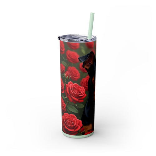 Skinny Tumbler with Straw – 20 oz Stainless Steel Cup