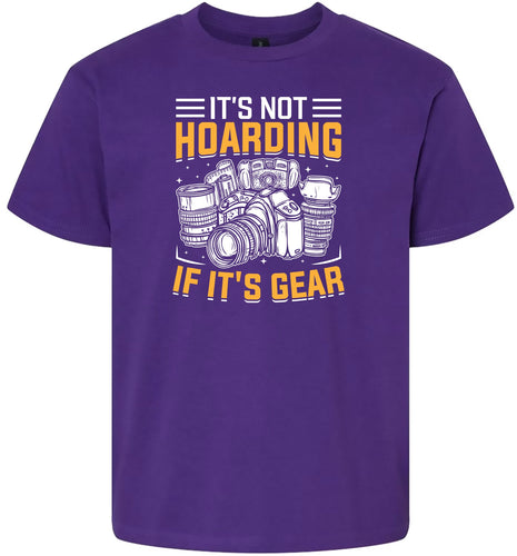 Photography Not Hoarding, It's Gear Children's Gildan Soft Shirt