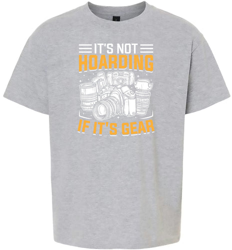 Photography Not Hoarding, It's Gear Children's Gildan Soft Shirt