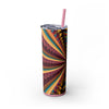 Skinny Tumbler with Straw – 20 oz Stainless Steel Cup