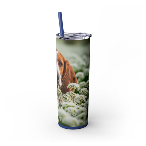 Skinny Tumbler with Straw – 20 oz Stainless Steel Cup