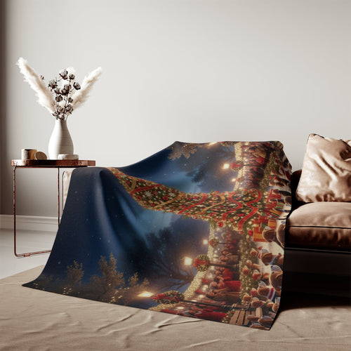 Christmas Tree Lighting Celebration Blanket