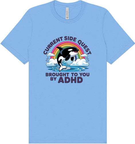 Side Quest Brought By ADHD Adult Bella Canvas Shirt