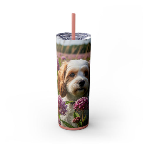 Skinny Tumbler with Straw – 20 oz Stainless Steel Cup