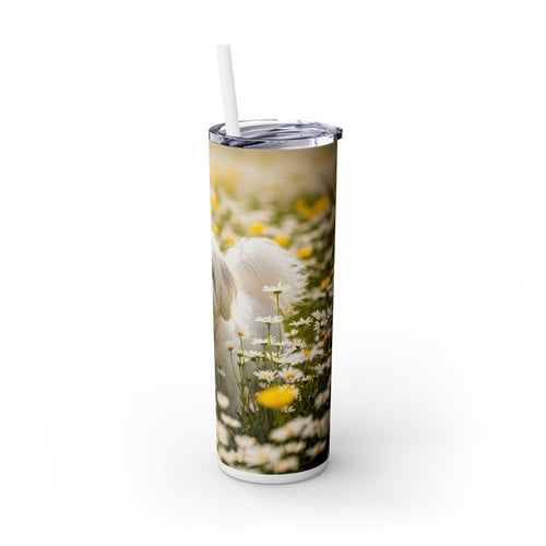 Skinny Tumbler with Straw – 20 oz Stainless Steel Cup