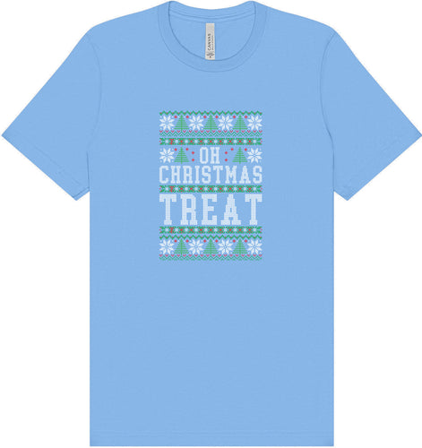 Sweater Style Oh Christmas Treat Adult Bella Canvas Shirt