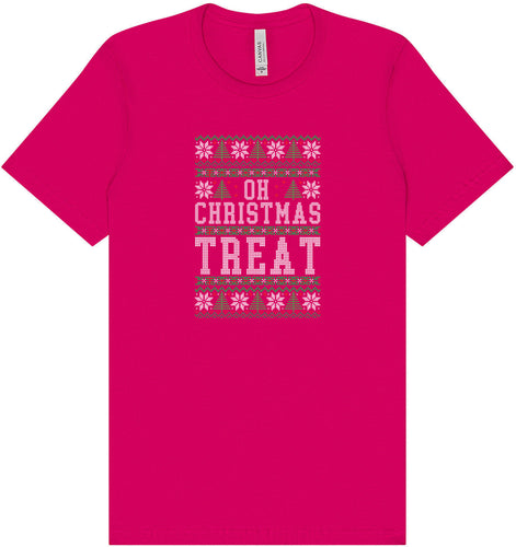 Sweater Style Oh Christmas Treat Adult Bella Canvas Shirt