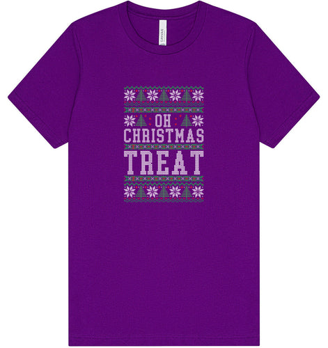 Sweater Style Oh Christmas Treat Adult Bella Canvas Shirt