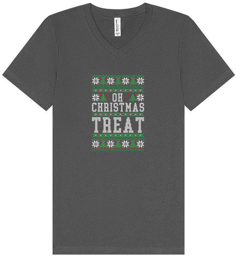 Sweater Style Oh Christmas Treat Unisex V-Neck Shirt