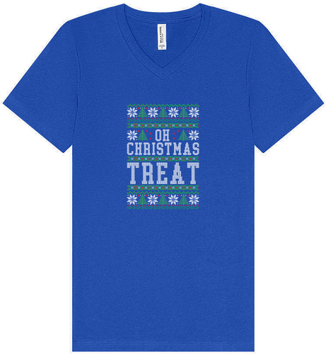 Sweater Style Oh Christmas Treat Unisex V-Neck Shirt