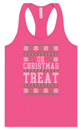Sweater Style Oh Christmas Treat Women's Racerback Tank