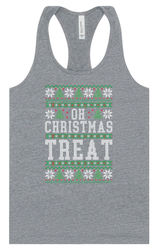 Sweater Style Oh Christmas Treat Women's Racerback Tank