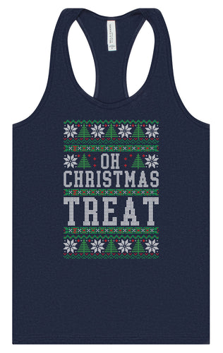 Sweater Style Oh Christmas Treat Women's Racerback Tank
