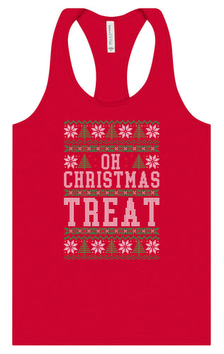 Sweater Style Oh Christmas Treat Women's Racerback Tank
