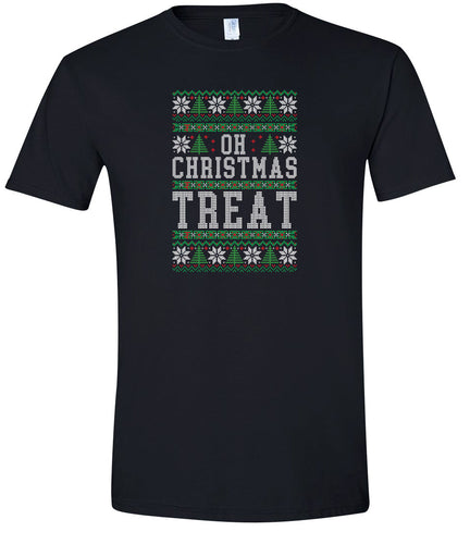 Sweater Style Oh Christmas Treat Adult Gildan Soft Shirt