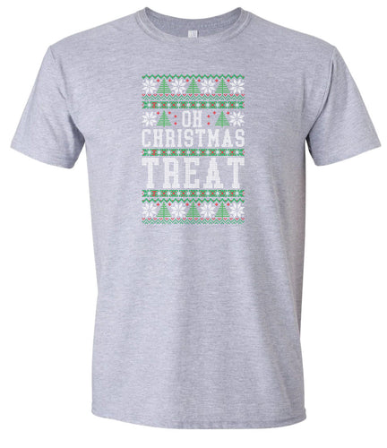 Sweater Style Oh Christmas Treat Adult Gildan Soft Shirt