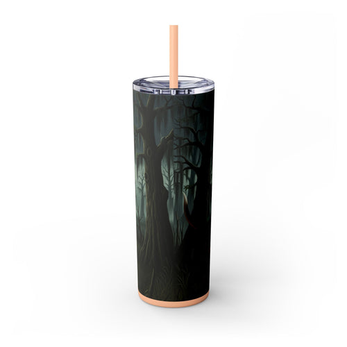 Skinny Tumbler with Straw – 20 oz Stainless Steel Cup