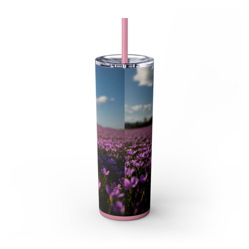 Skinny Tumbler with Straw – 20 oz Stainless Steel Cup
