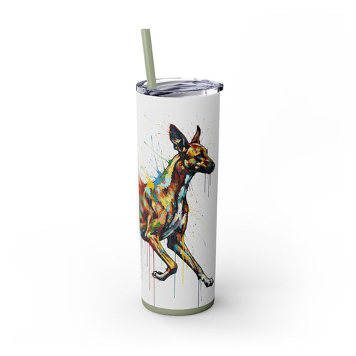 Skinny Tumbler with Straw – 20 oz Stainless Steel Cup