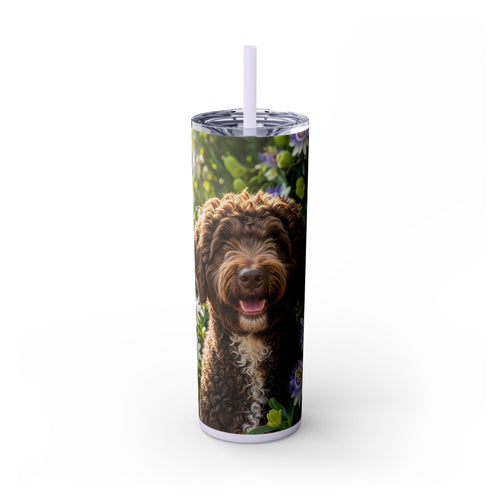 Skinny Tumbler with Straw – 20 oz Stainless Steel Cup