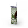 Skinny Tumbler with Straw – 20 oz Stainless Steel Cup