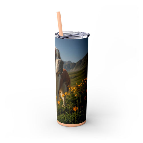 Skinny Tumbler with Straw – 20 oz Stainless Steel Cup