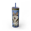 Skinny Tumbler with Straw – 20 oz Stainless Steel Cup
