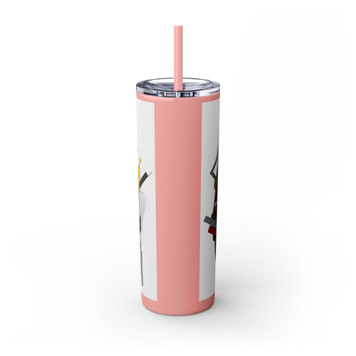 Skinny Tumbler with Straw – 20 oz Stainless Steel Cup